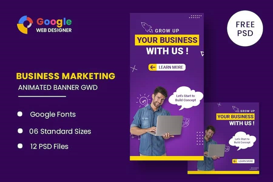 BUSSIESS ANIMATED BANNER GWD